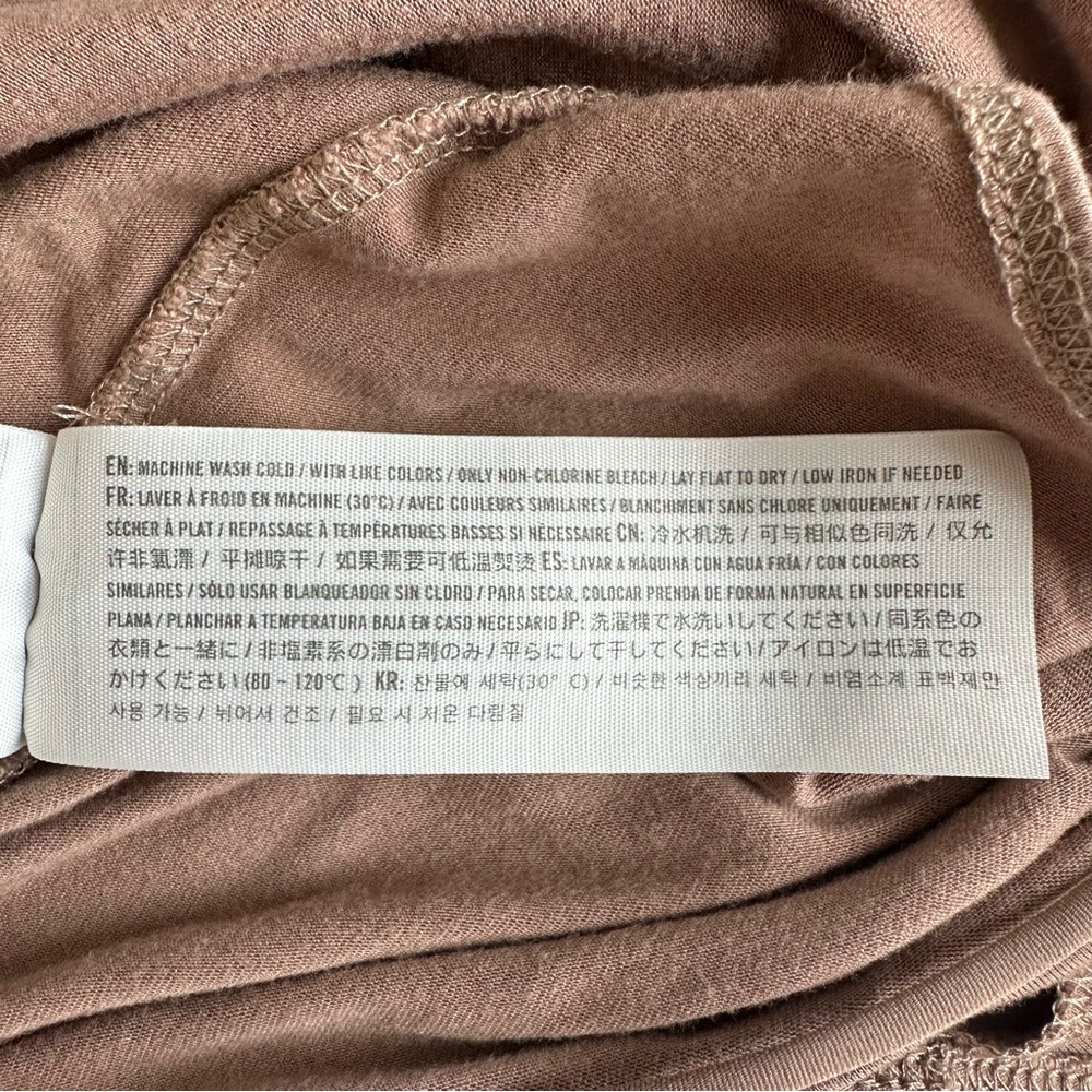 Abercrombie & Fitch Bodysuit Soft A&F Drapey Brown Medium Crisscross Back Straps - Picture 11 of 11